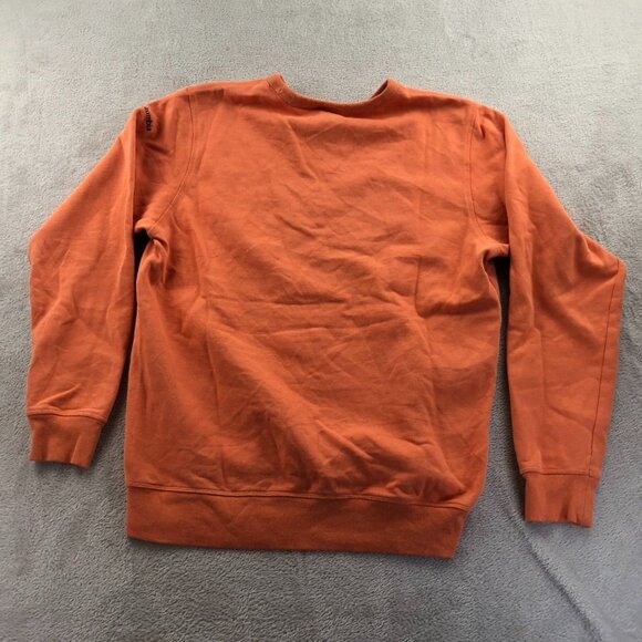 Columbia Womens Sweatshirt Medium Orange Long Sleeve Crew Neck Pullover Casual - Picture 14 of 14